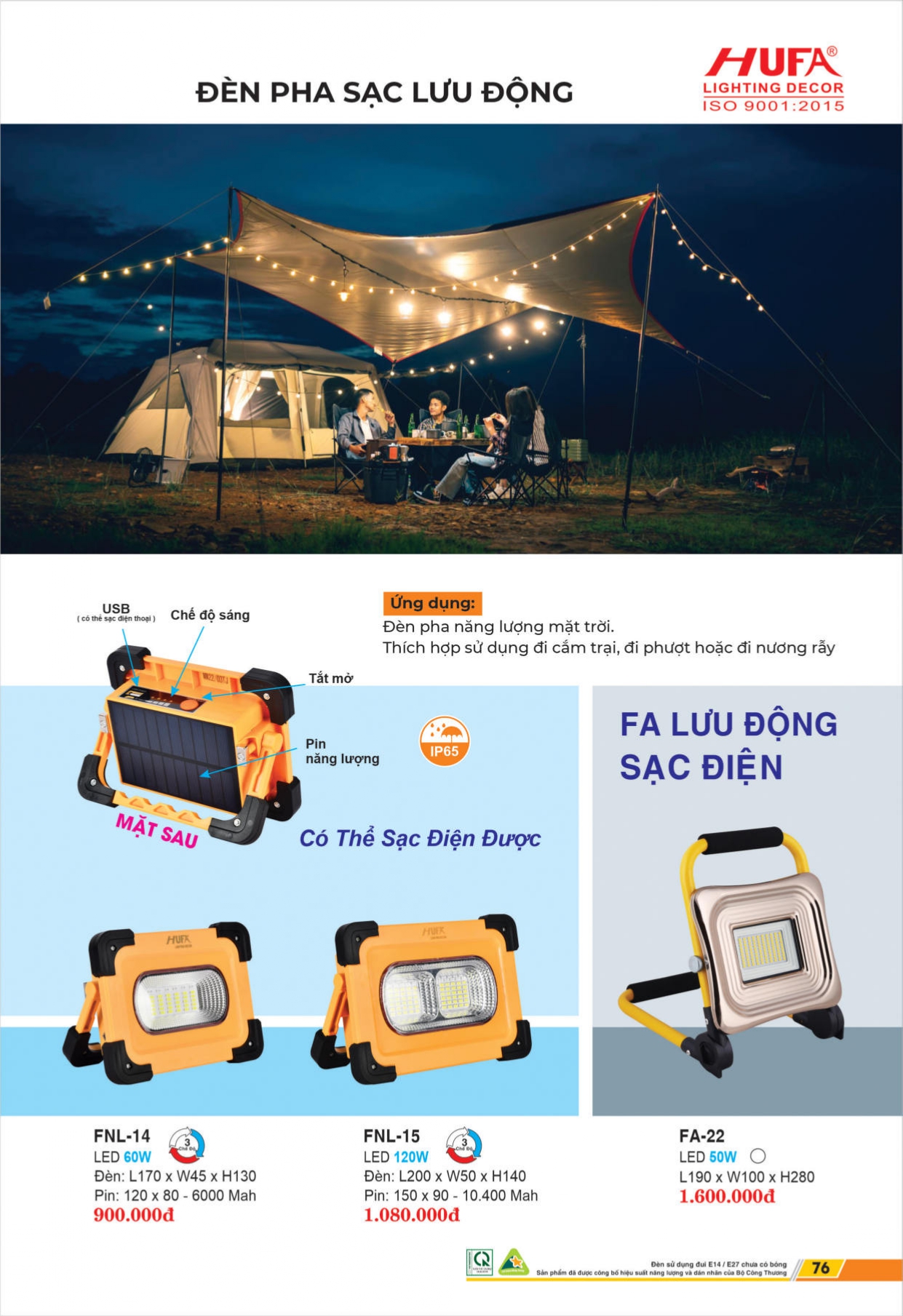 Bảng giá đèn LED HUFA 2026